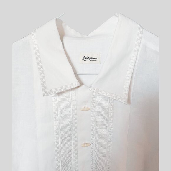 Baldessarini White Linen Shirt. Excellent Condition. Size: XL - Picture 5 of 15